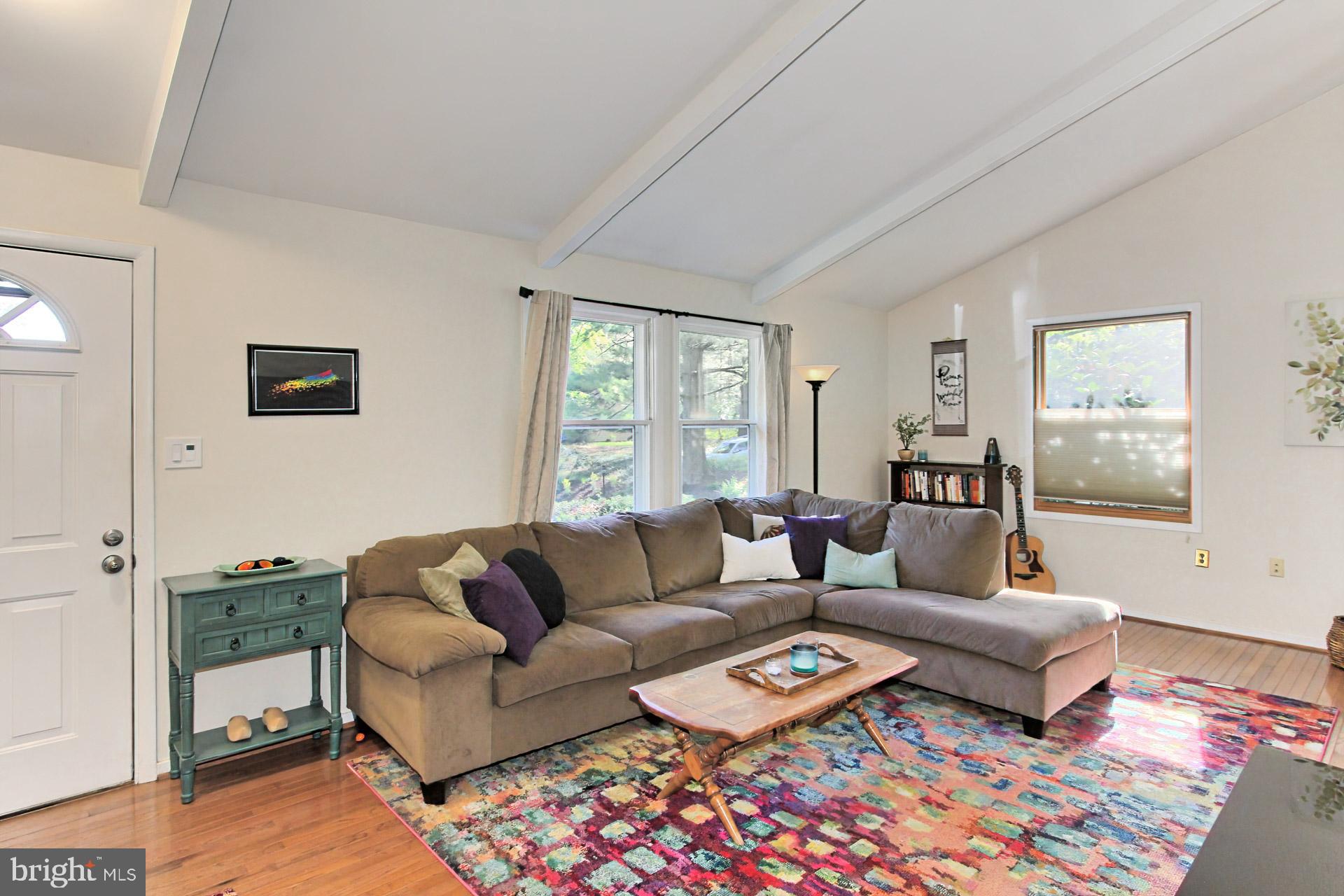 11026 Howland Drive Reston, VA 20191 - Photo 4 of 45 Light-Filled Living Room w/ Vaulted Ceilings
