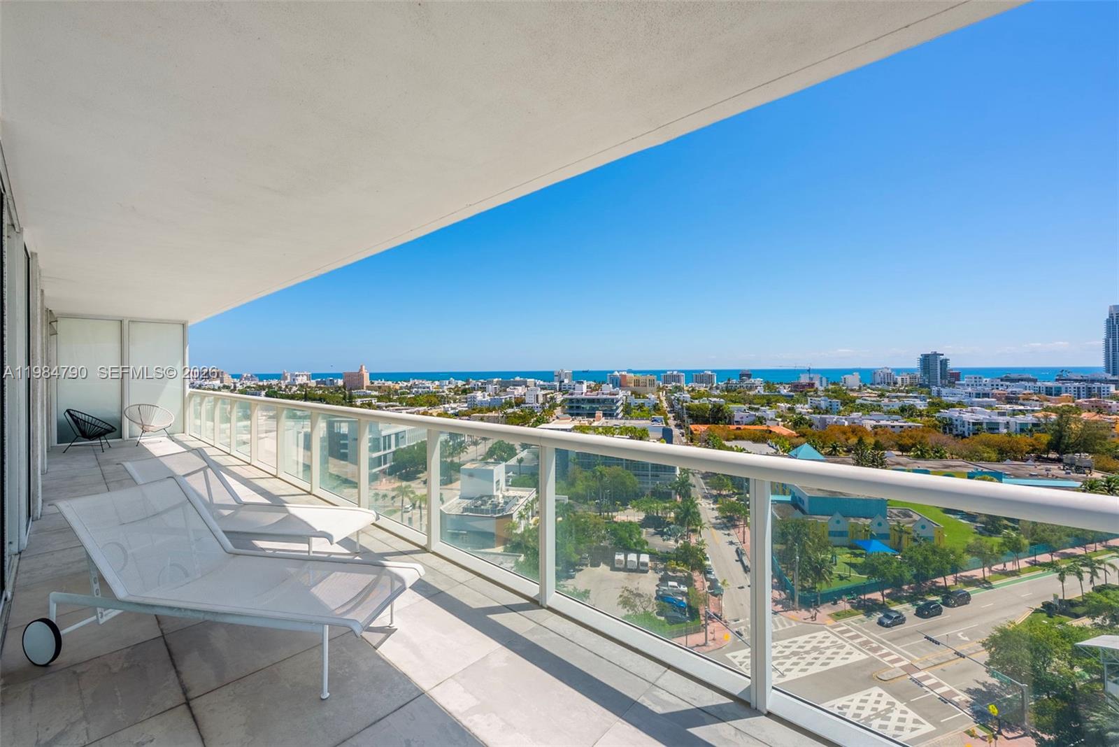 450 Alton Road, Unit 1507 Miami Beach, FL 33139 - Photo 23 of 72 a view of a balcony with city view