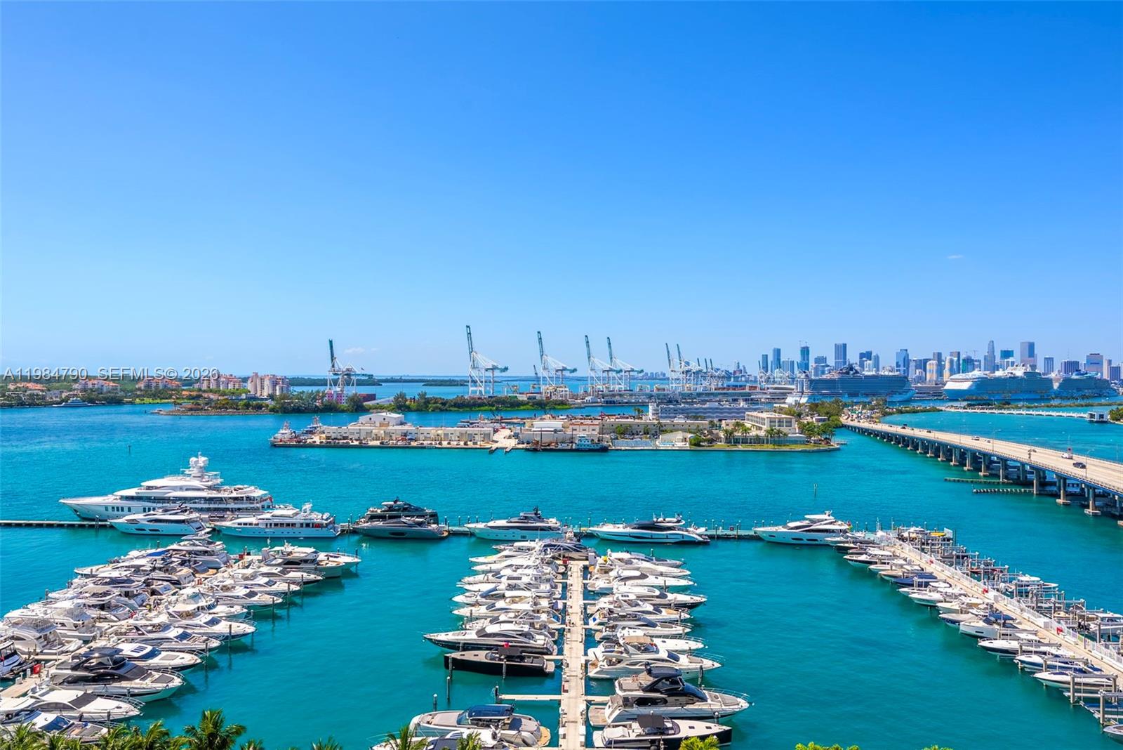 450 Alton Road, Unit 1507 Miami Beach, FL 33139 - Photo 41 of 72 a view of a city with lake view