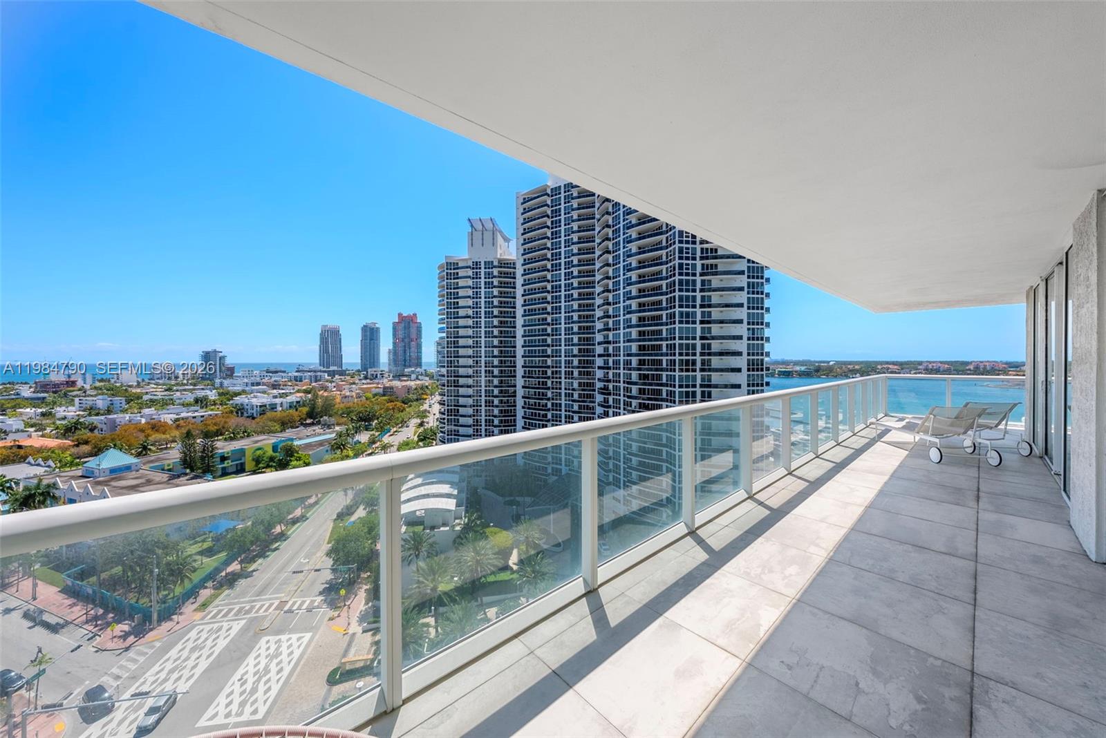 450 Alton Road, Unit 1507 Miami Beach, FL 33139 - Photo 9 of 72 a view of balcony with city view