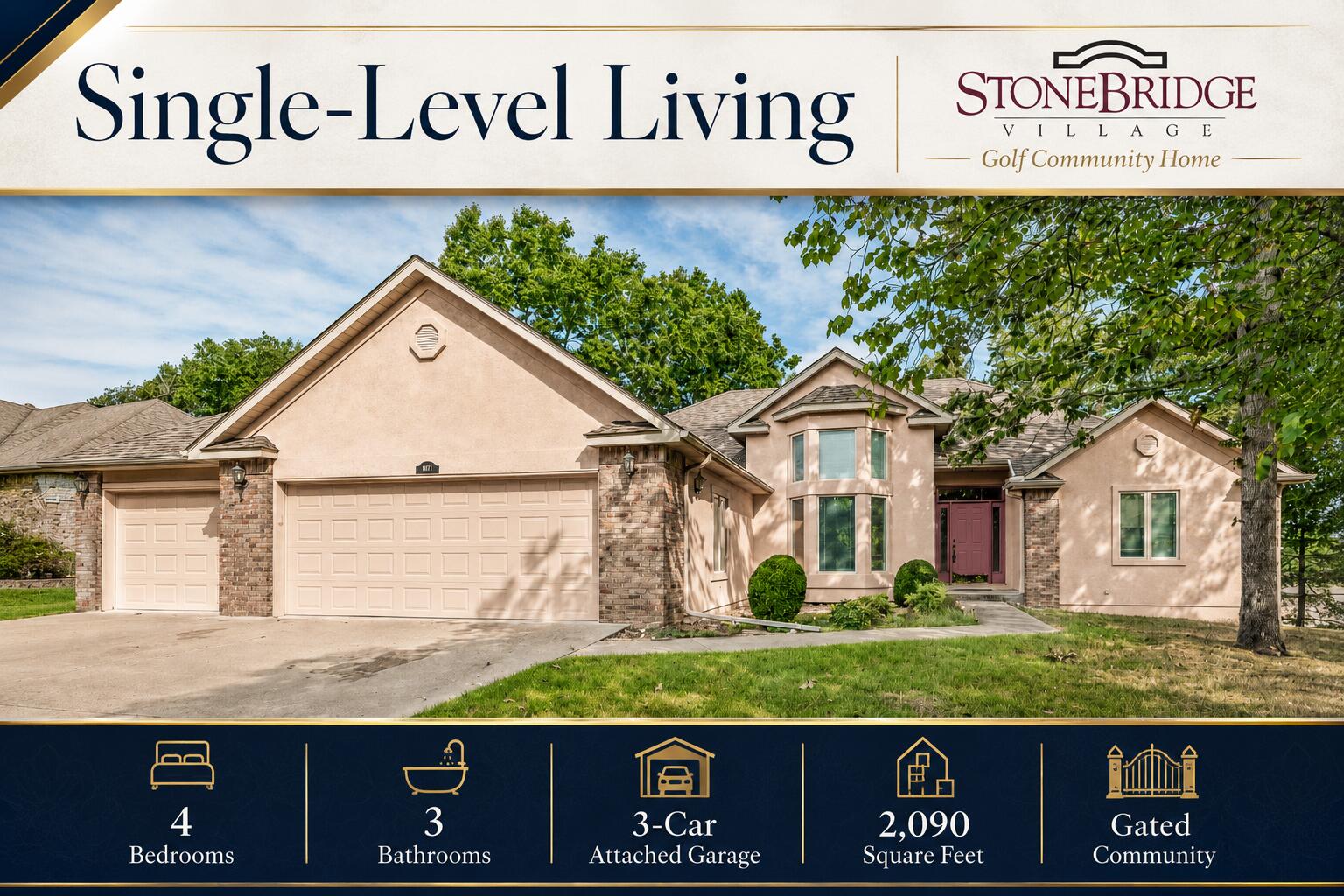 1006 Silvercrest Place Reeds Spring, MO 65737 - Photo 1 of 49 Welcome to Stonebridge Village