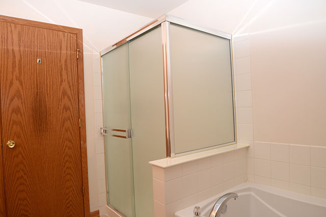 25148 Spring Street Manhattan, IL 60442 - Photo 11 of 15 a bathroom with a shower and a window