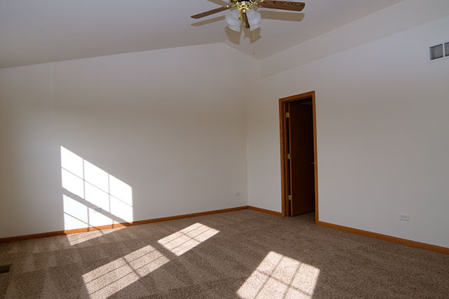 25148 Spring Street Manhattan, IL 60442 - Photo 10 of 15 a view of empty room with wooden floor and fan