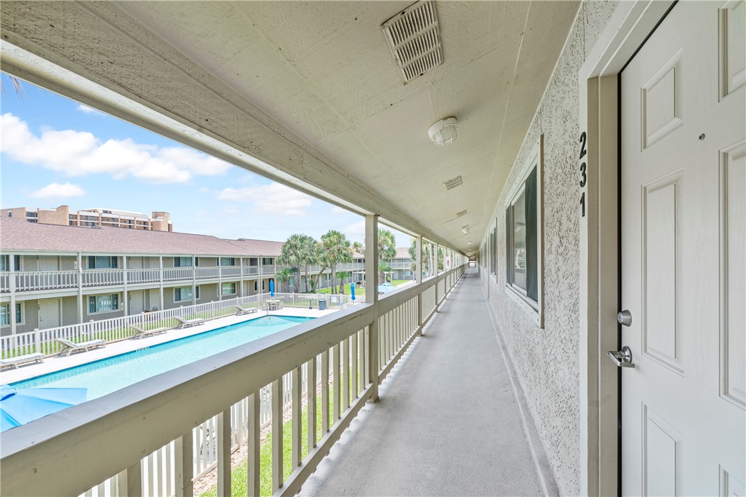 622 Beach Access Rd- 1a, Unit 231 Port Aransas, TX 78373 - Photo 17 of 24 a view of balcony with city view