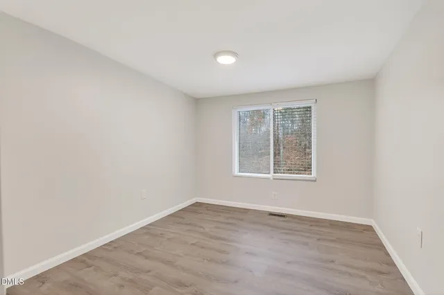 a view of a hallway with storage space