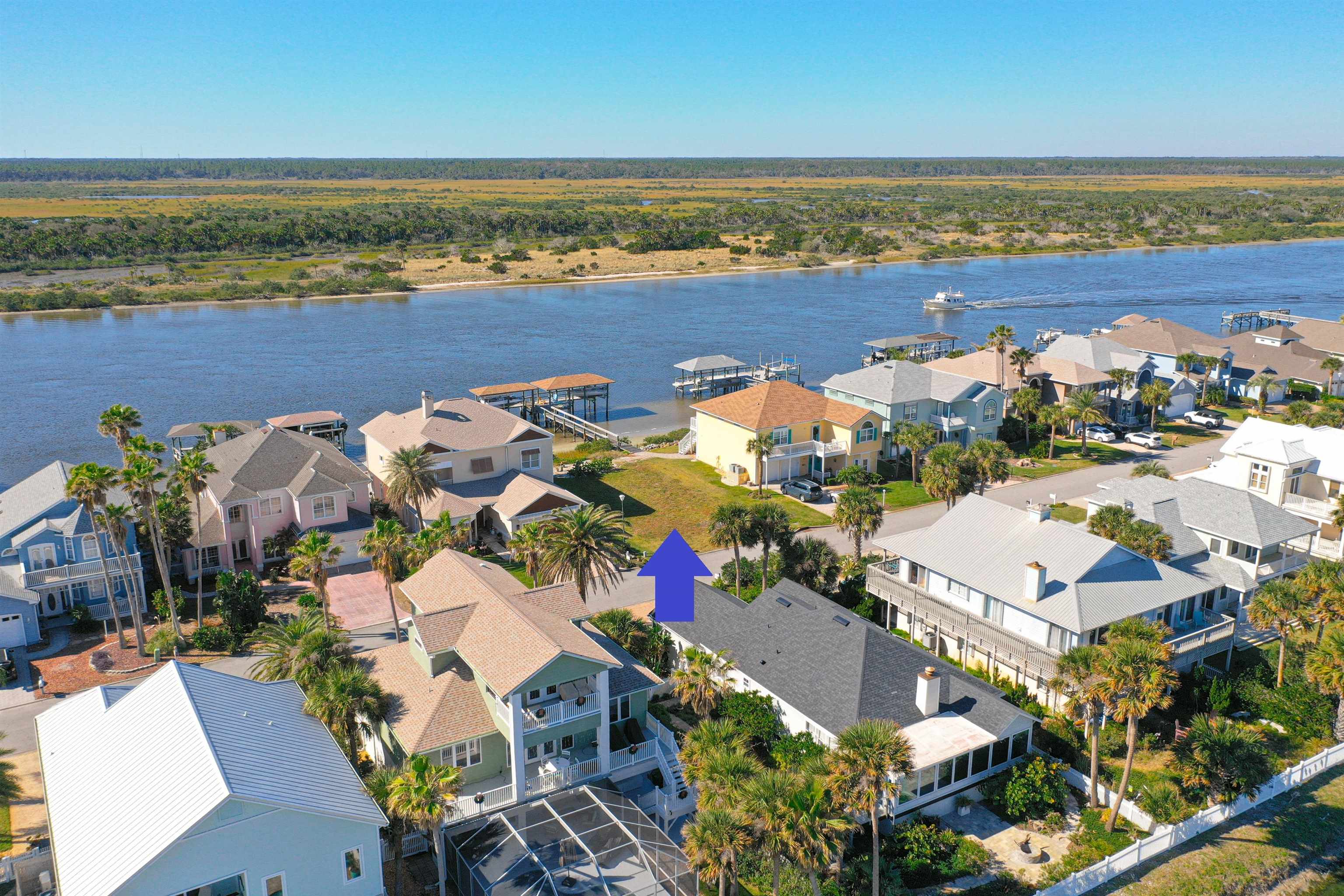 9241 July Lane St. Augustine, FL 32080 - Photo 7 of 18 an aerial view of residential houses with outdoor space