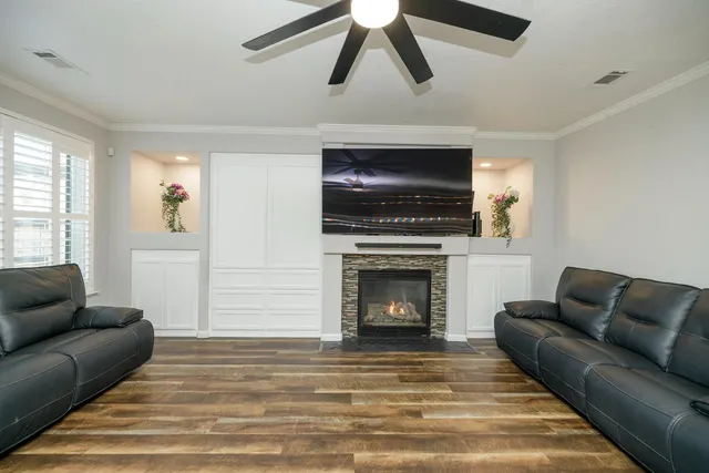 a kitchen with a sink stove and refrigerator