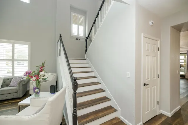 a view of house with backyard porch and entertaining space