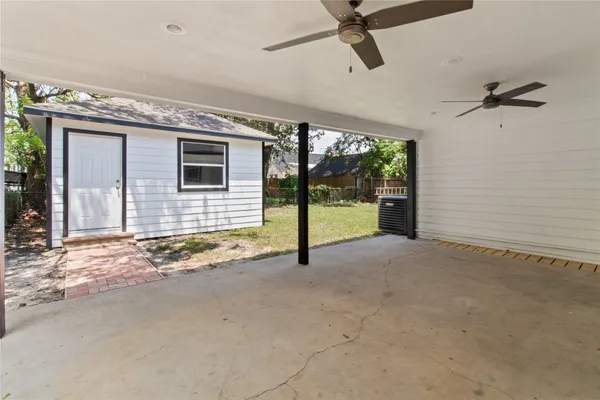 a view of a livingroom with a patio