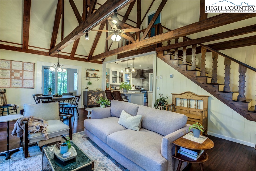 528 Bear Ridge Trail Fleetwood, NC 28626 - Photo 12 of 44 a living room with furniture and wooden floor