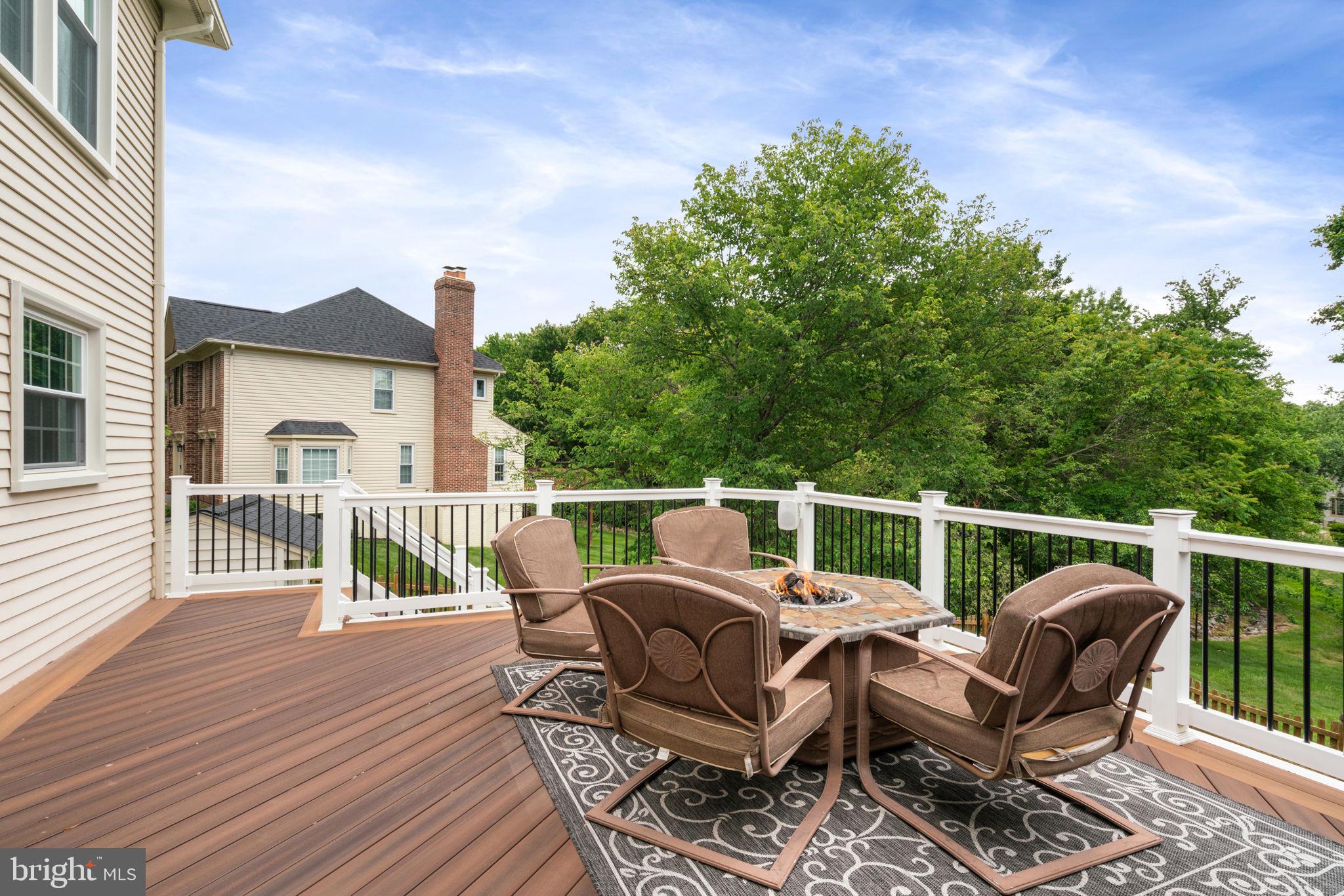 8527 Silverview Drive Lorton, VA 22079 - Photo 9 of 63 a view of a roof deck with furniture