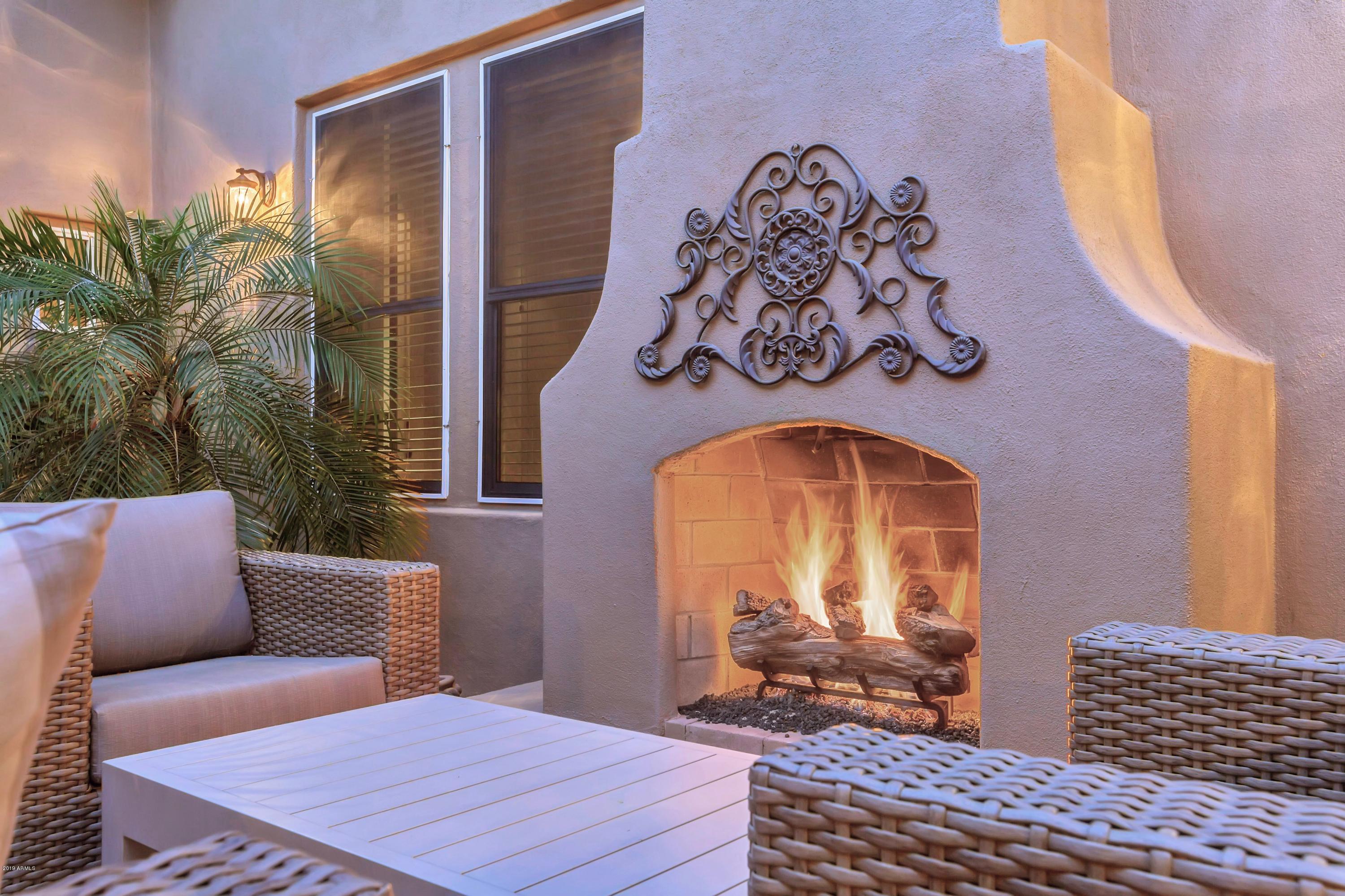 9327 East Mountain Spring Road Scottsdale, AZ 85255 - Photo 31 of 63 COURTYARD FIREPLACE