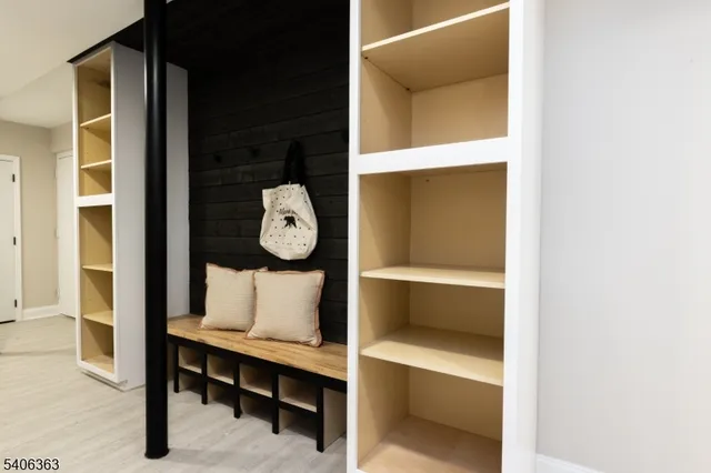 a room with storage and utility