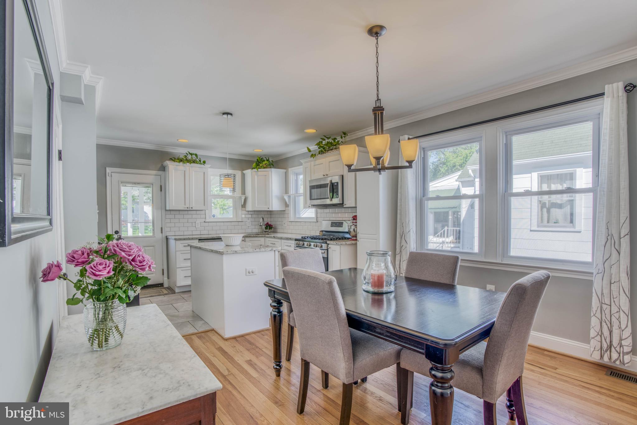 Gleaming hardwood floors!