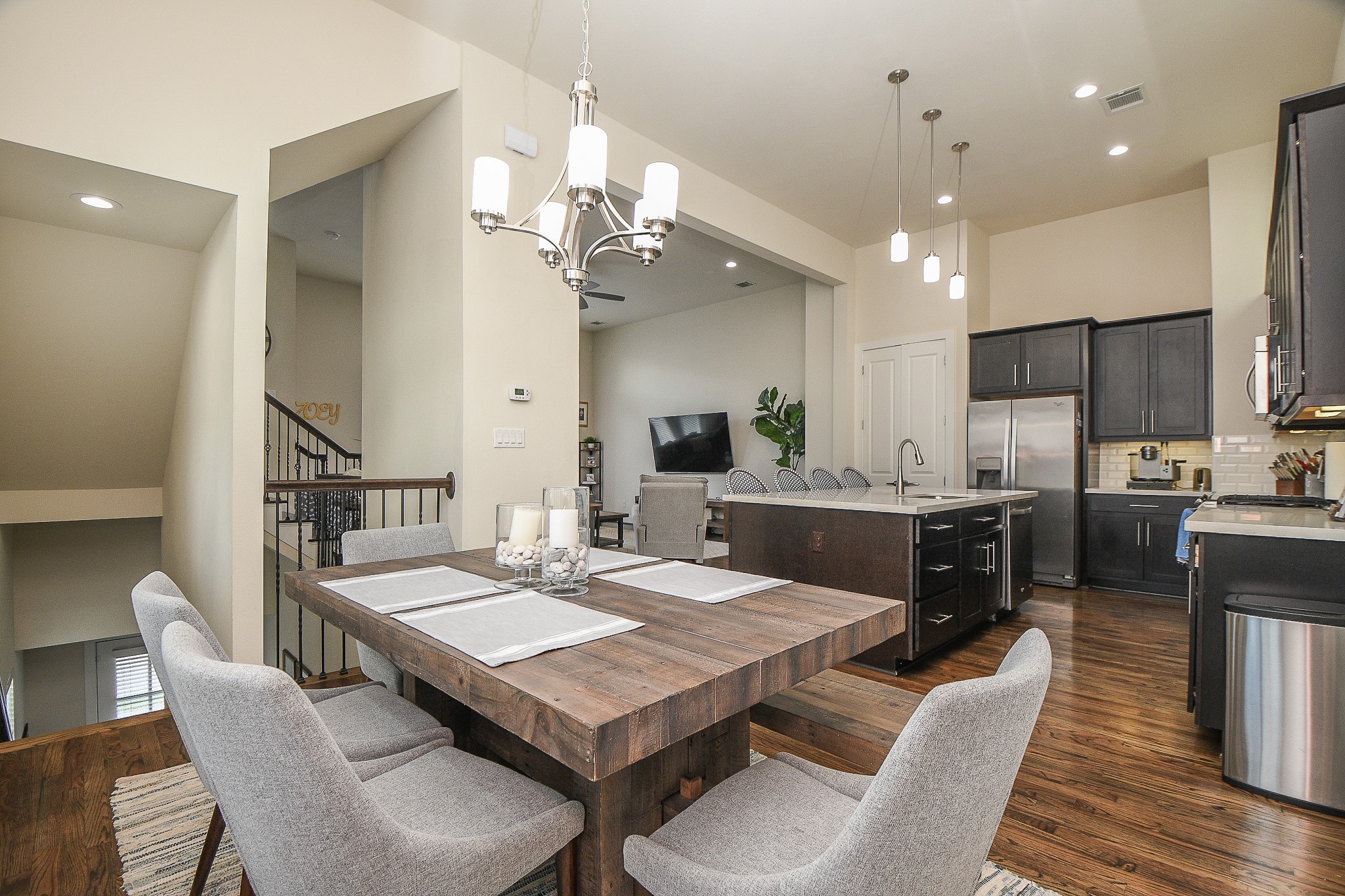 1204 Fowler Street Houston, TX 77007 - Photo 6 of 25 a large kitchen with a table and chairs