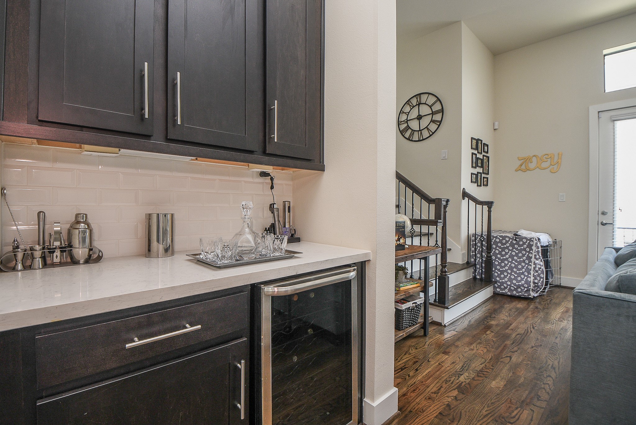 1204 Fowler Street Houston, TX 77007 - Photo 10 of 25 a view of cabinets with wooden floor