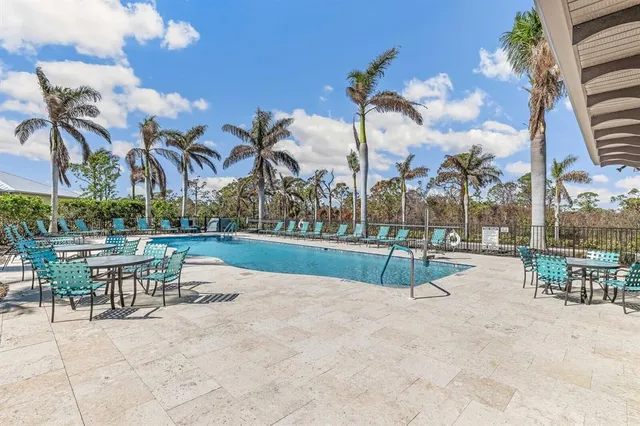 a view of outdoor space with seating