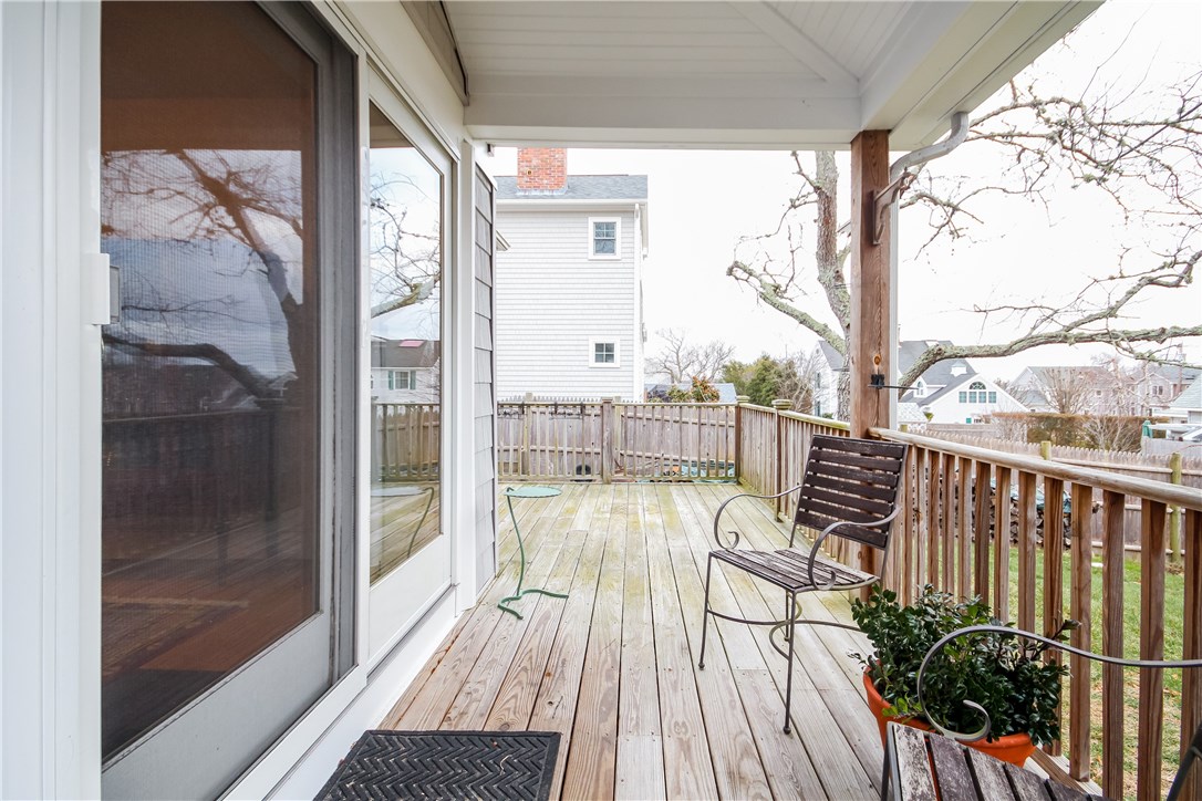 55 What Cheer Road Narragansett, RI 02882 - Photo 19 of 20 Back deck showing access from dining room slider. There is also a door in kitchen leading to deck