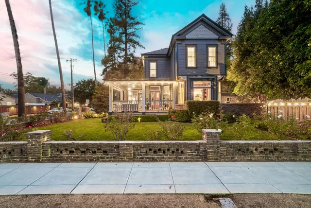 a front view of a house