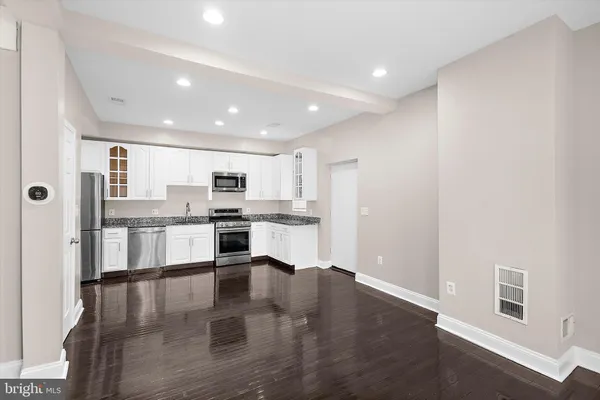 a view of staircase with white walls and white walls