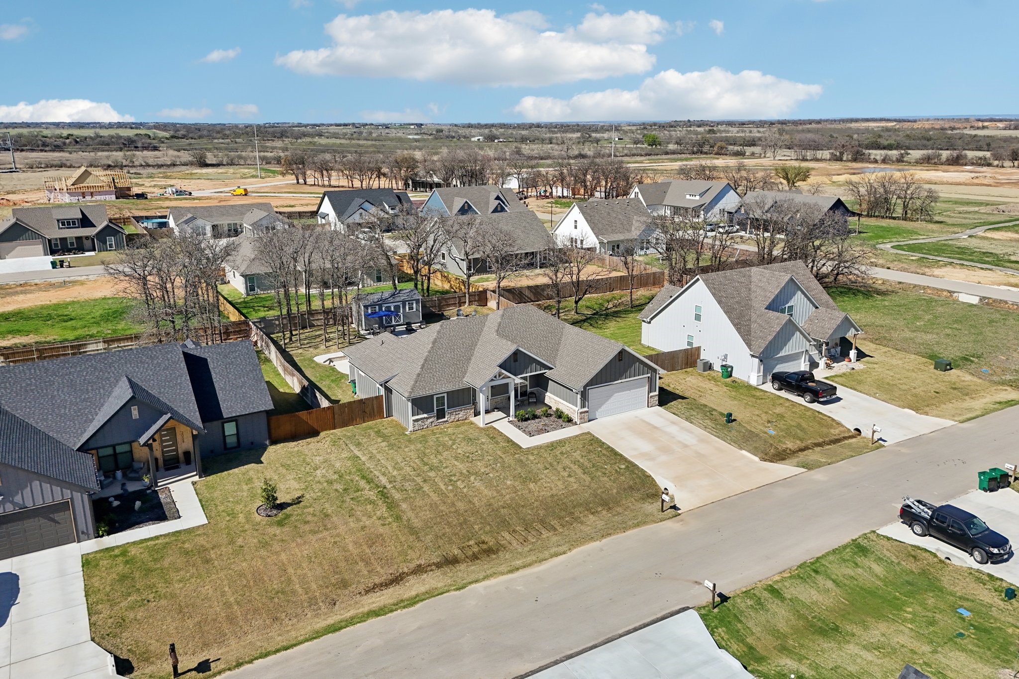 2032 Rattler Way Tolar, TX 76476 - Photo 45 of 49 an aerial view of residential houses with outdoor space
