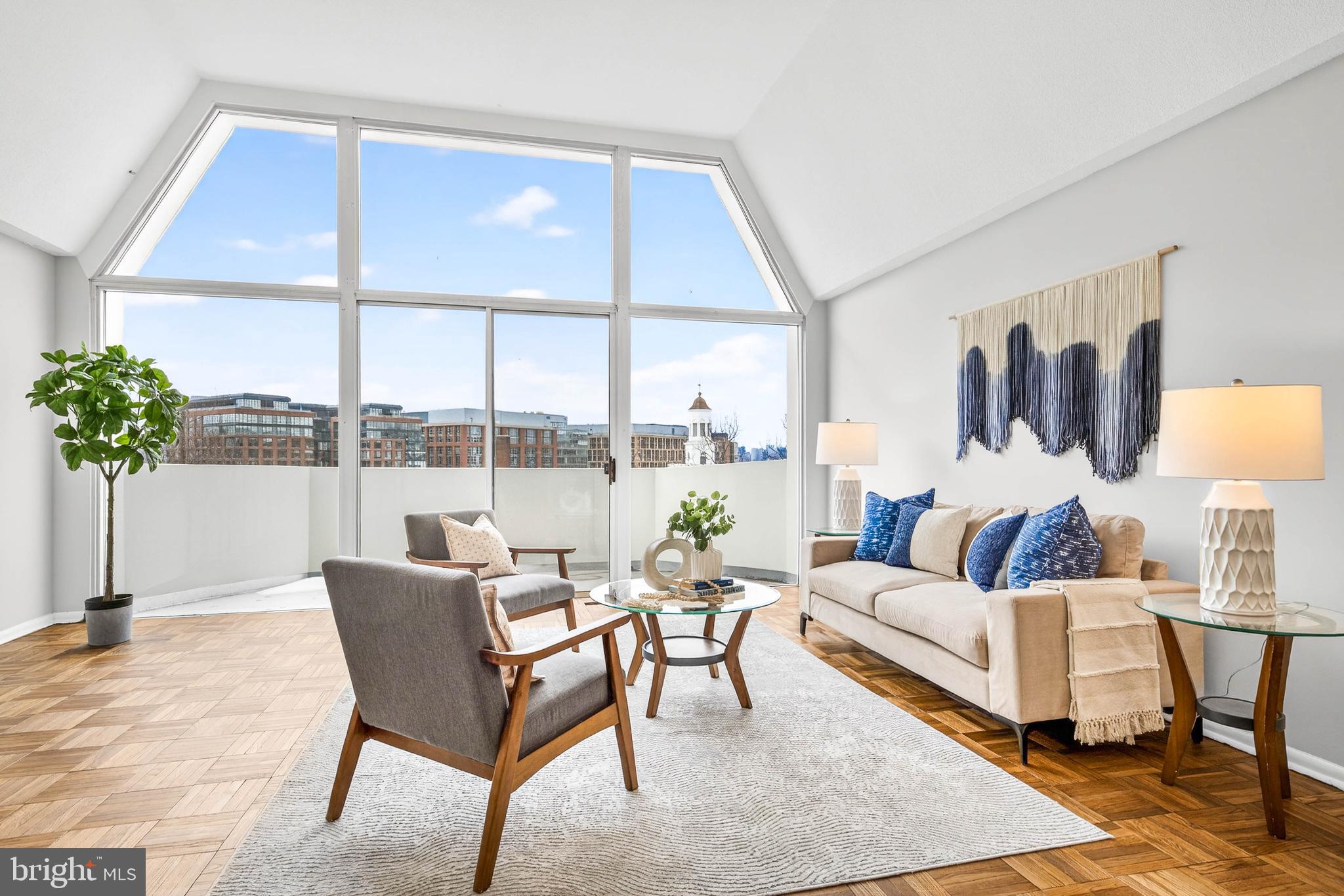 700 7th Street Southwest, Unit 826 Washington, DC 20024 - Photo 4 of 50 Bright, airy living space with skyline views.