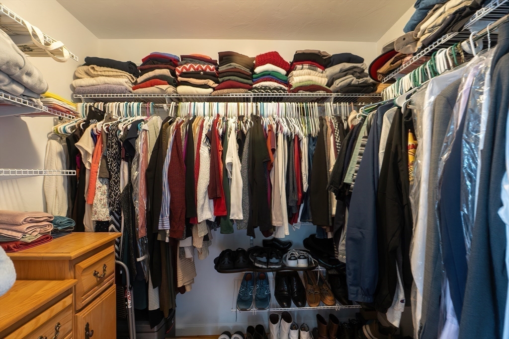 11 Shea Road West Brookfield, MA 01585 - Photo 30 of 42 a view of walk in closet with clothes and shoes