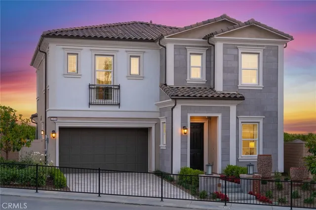 a front view of a house