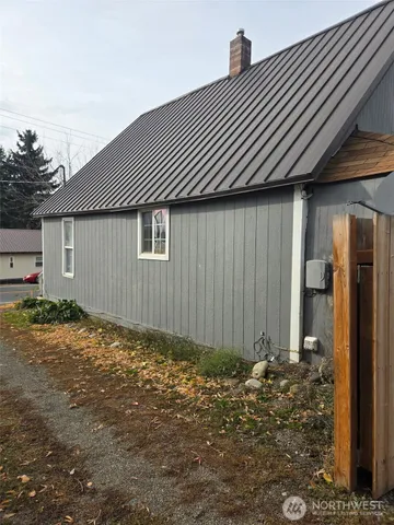a backyard of a house