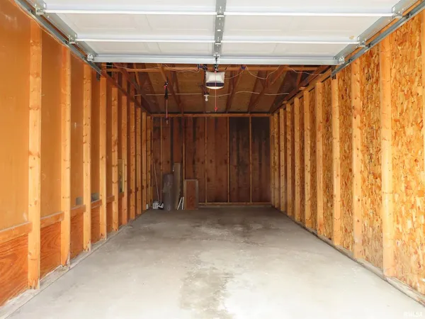 a view of a room with a window