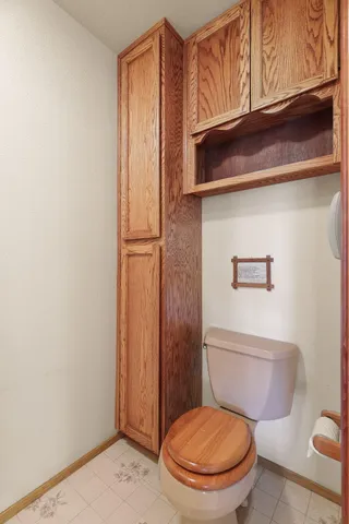a bathroom with a toilet