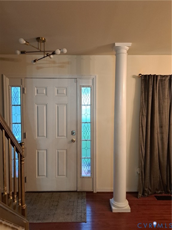 5347 Meadoway Road North Chesterfield, VA 23234 - Photo 30 of 31 White paneled entry door with decorative glass sid