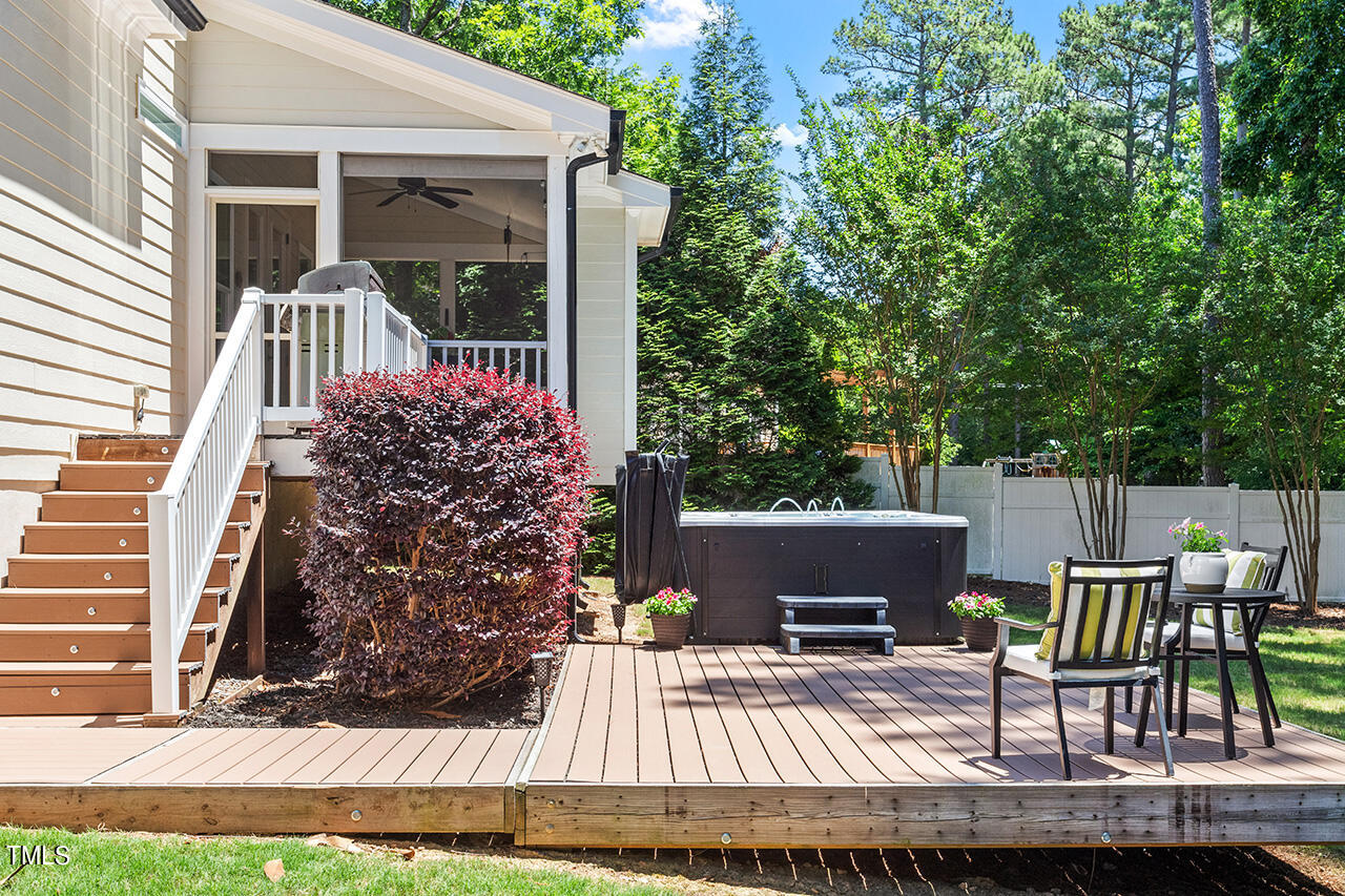 2016 Brassfield Road Raleigh, NC 27614 - Photo 37 of 44 a view of backyard with seating and green space