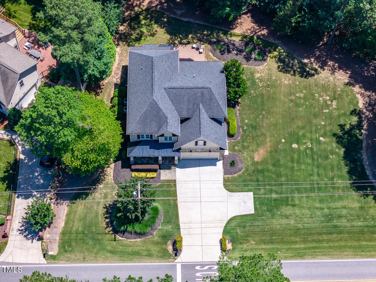 2016 Brassfield Road Raleigh, NC 27614 - Photo 42 of 44 an aerial view of a house with outdoor space