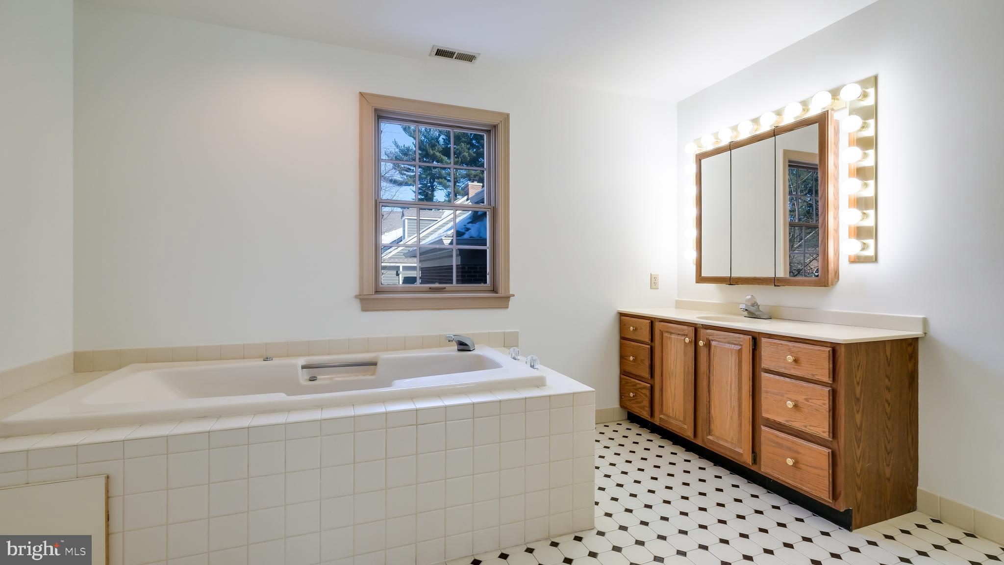 45 Latham Court Doylestown, PA 18901 - Photo 34 of 41 a bathroom with a sink mirror and a bathtub