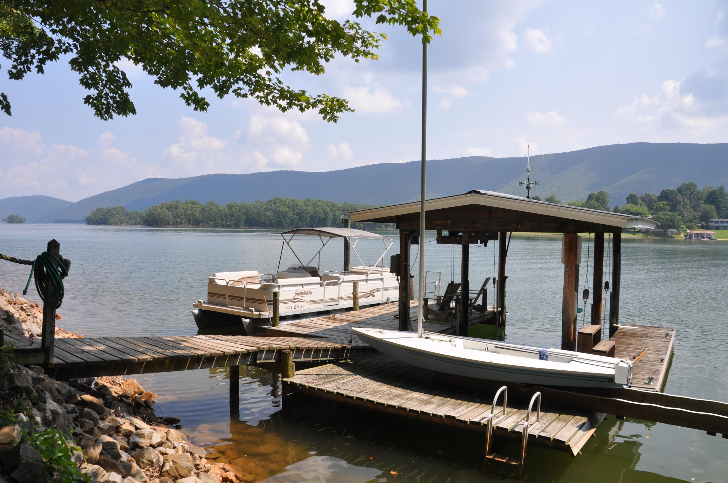302 Hardy Road Penhook, VA 24137 - Photo 13 of 23 Dock & Mountain
