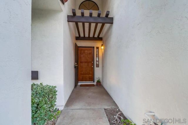 a view of an entryway door