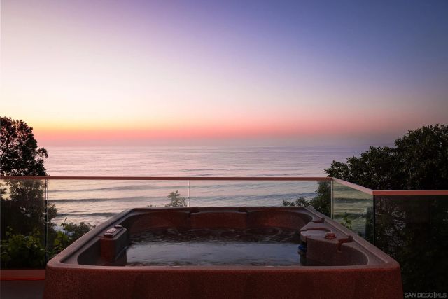 a view of city from balcony