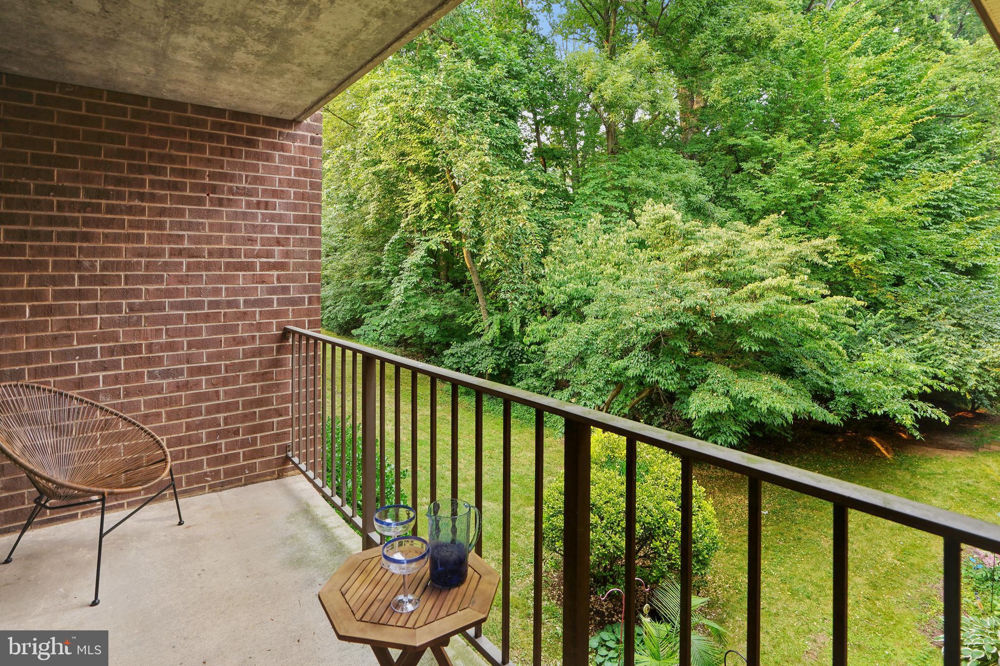1525 Northgate Square, Unit 12C Reston, VA 20190 - Photo 22 of 23 Balcony overlooking Greenspace