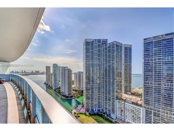 a view of city with balcony