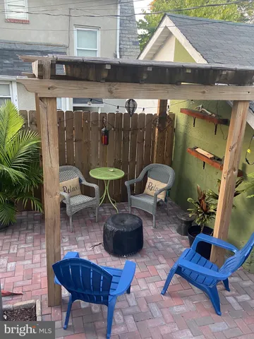 a house view with a seating space