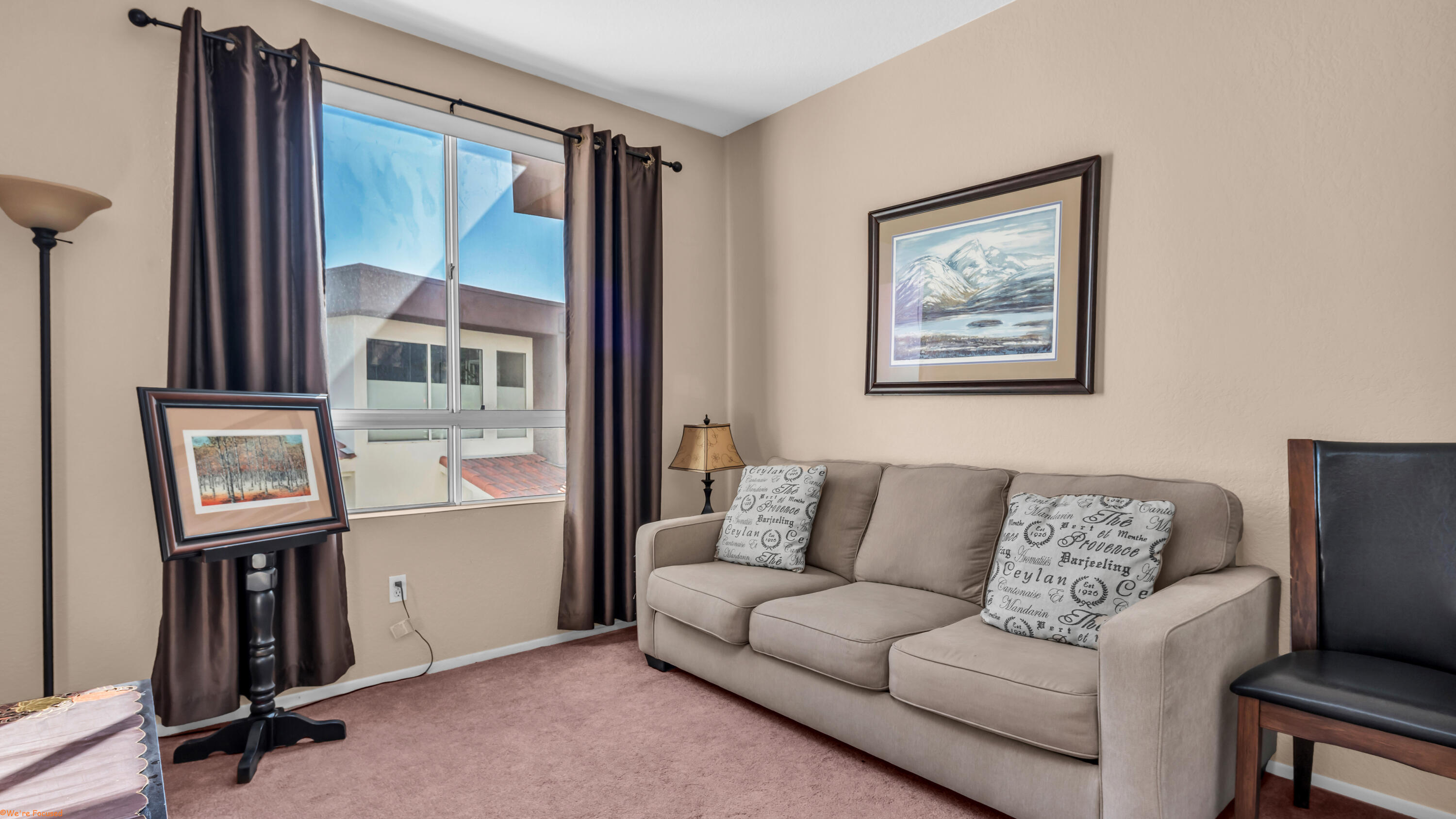 401 El Cielo Road, Unit 236 Palm Springs, CA 92262 - Photo 13 of 29 a living room with furniture and a painting