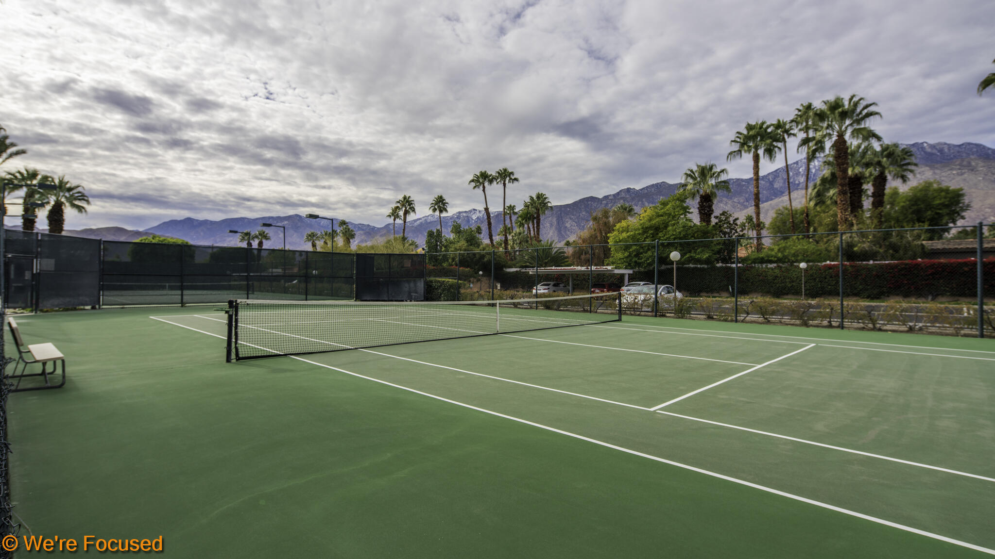 401 El Cielo Road, Unit 236 Palm Springs, CA 92262 - Photo 22 of 29 a view of a tennis court