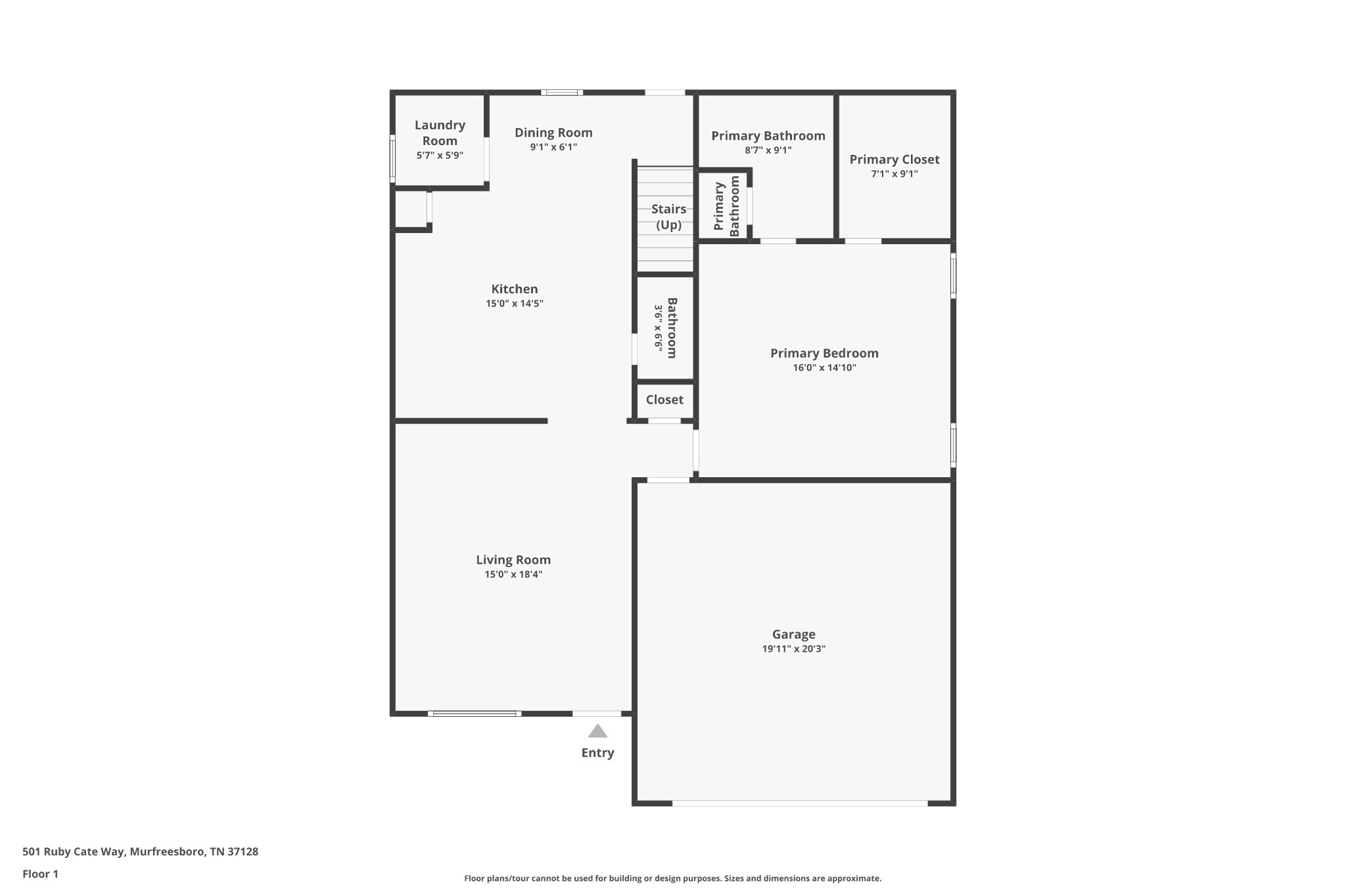 501 Ruby Cate Way Murfreesboro, TN 37128 - Photo 25 of 27 a picture of door with a white wall