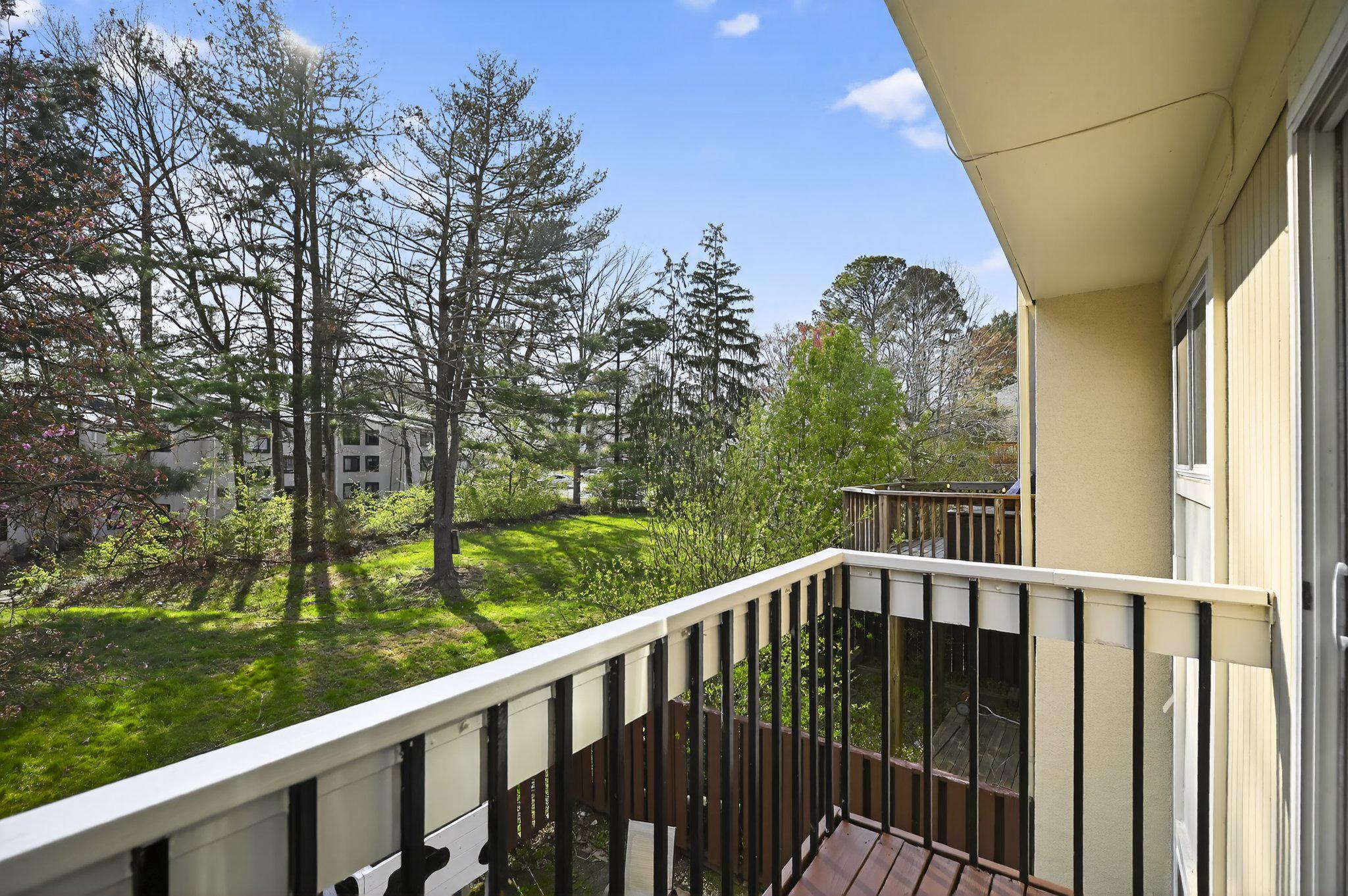 2434 Southgate Square Reston, VA 20191 - Photo 12 of 24 Serene balcony off dining, with lush green views.