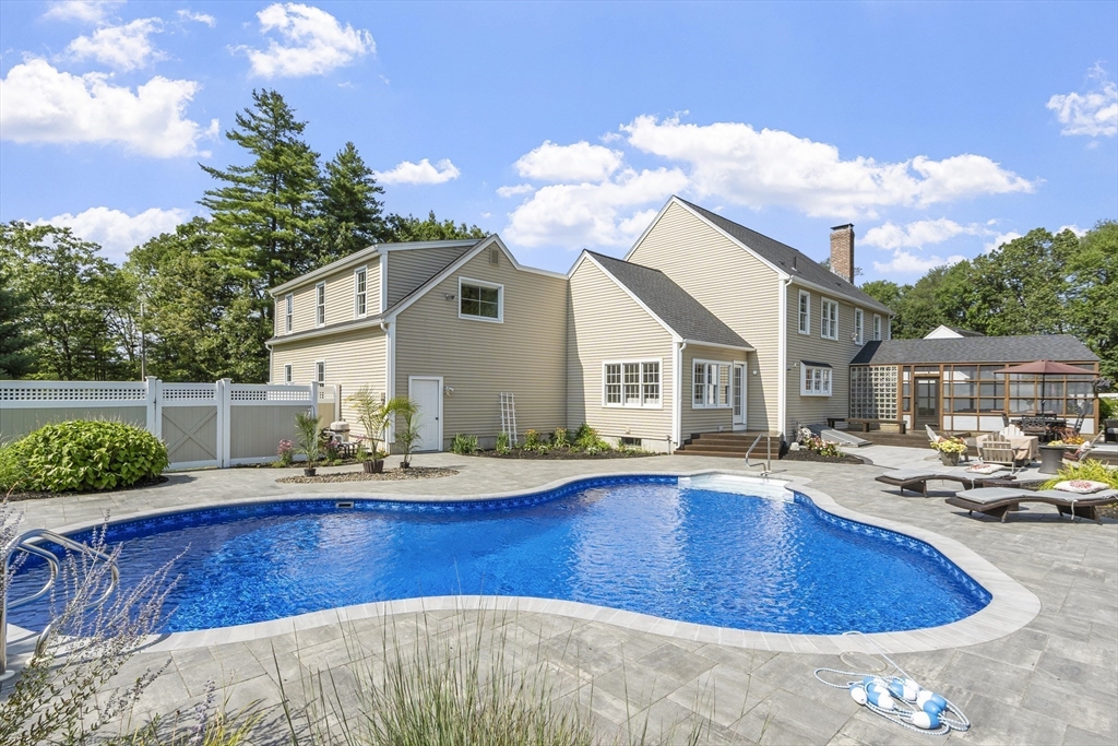 51 Still River Road Bolton, MA 01740 - Photo 34 of 41 a view of a house with swimming pool and sitting area