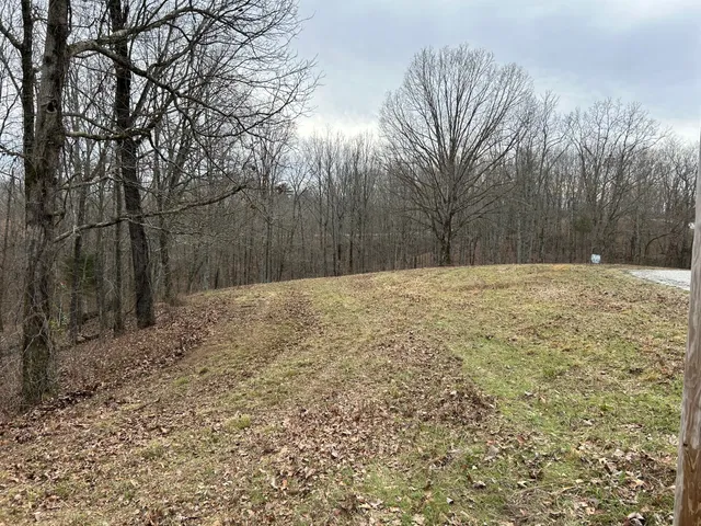 a view of empty room with mountain