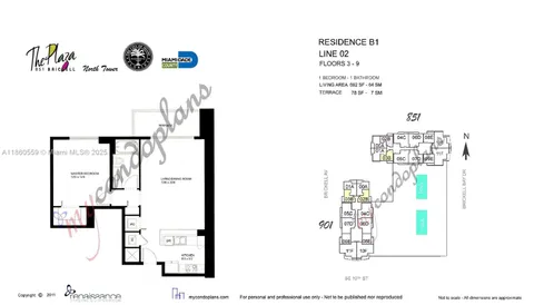$379,000 | 950 Brickell Bay Drive, Unit 802, Miami, FL 33131