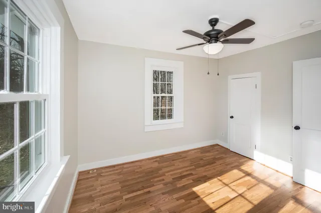 a view of hallway with stairs