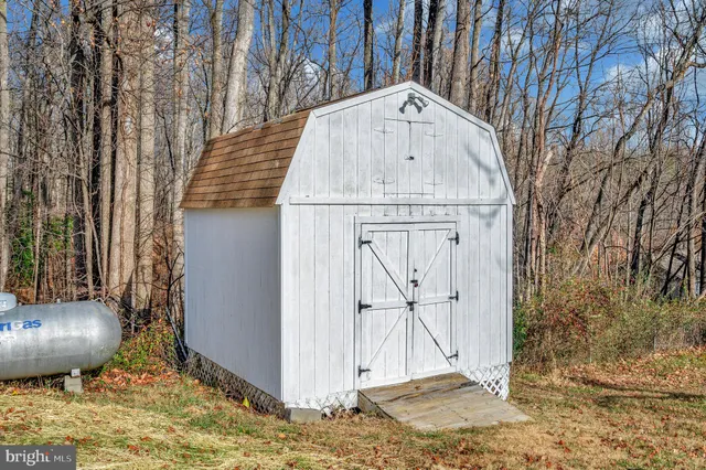 a backyard of a house
